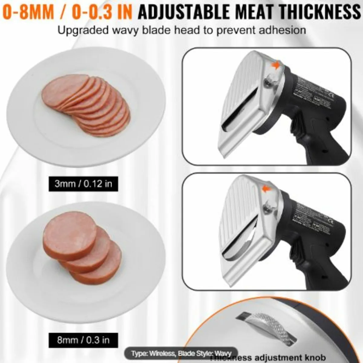 Electric Shawarma Knife Cordless Turkish Doner - Image 4