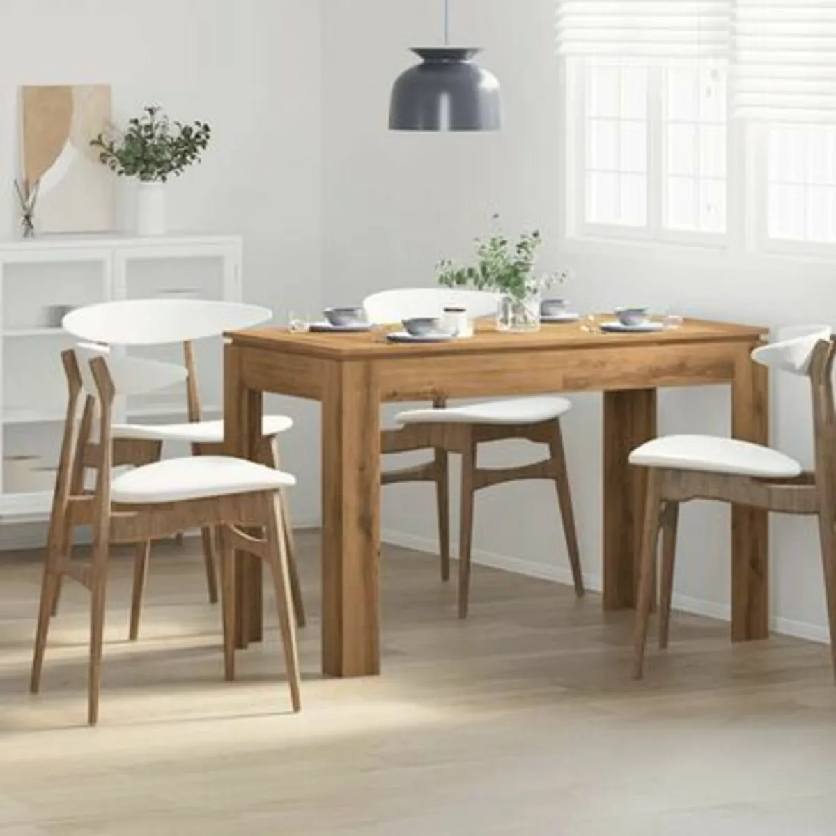 [Free P&P] New  Kitchen Dining Table Artisan Oak - Image 1