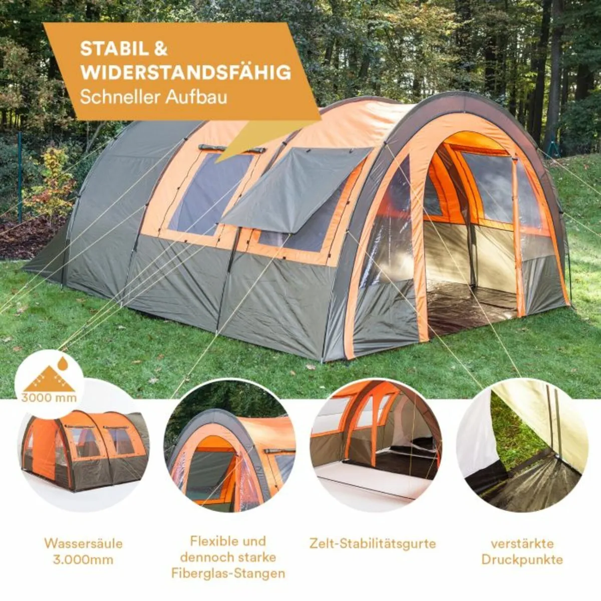 Skandika kemi 4 outdoor tent - Image 1