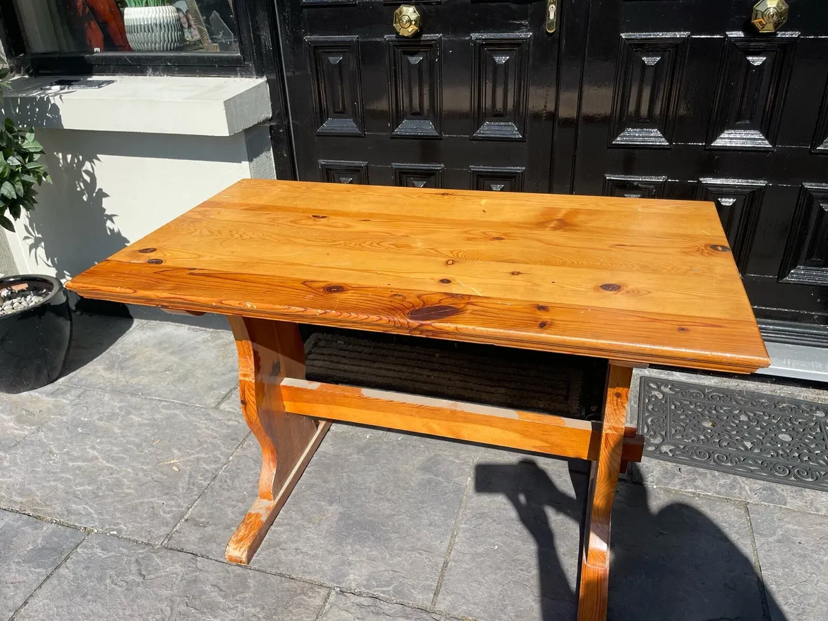 Very Solid Pine Dining Table - Can Deliver - Image 1