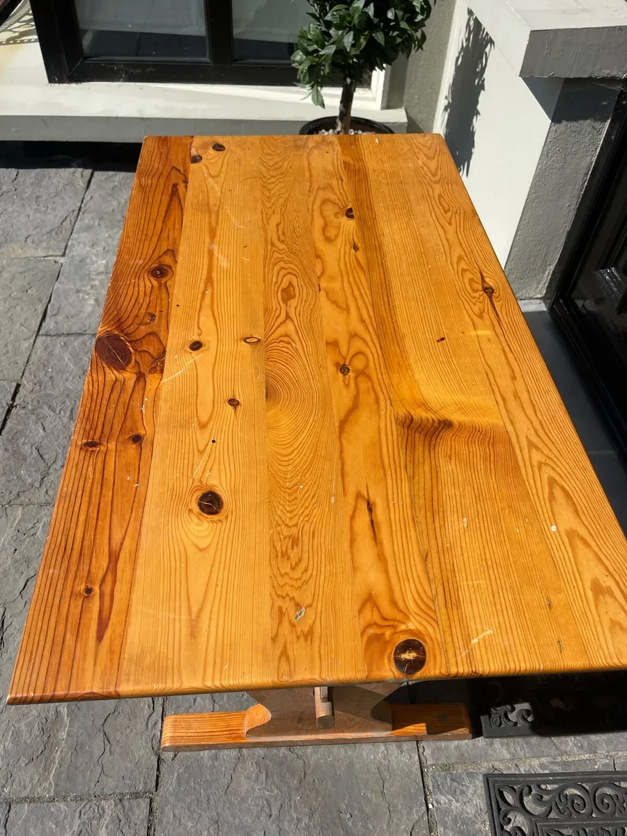 Very Solid Pine Dining Table - Can Deliver - Image 2