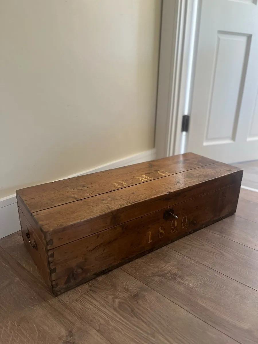 Victorian Irish Pine Carpenters Chest - Image 1