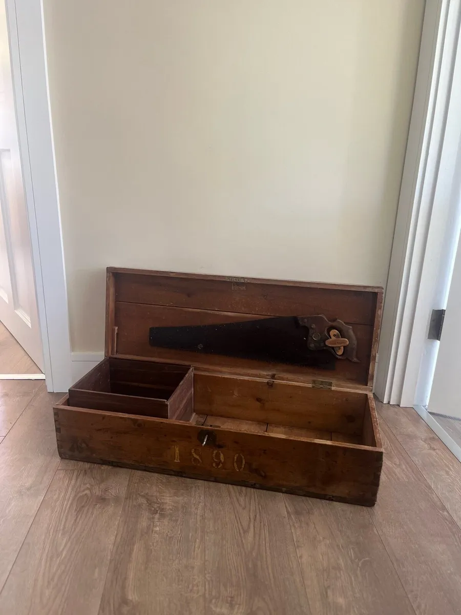 Victorian Irish Pine Carpenters Chest - Image 3