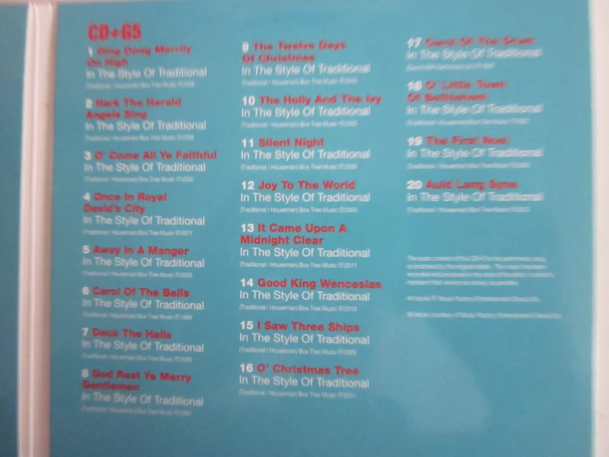 100 HitsPresents Christmas AudioCD Box Set Karoake - Image 3