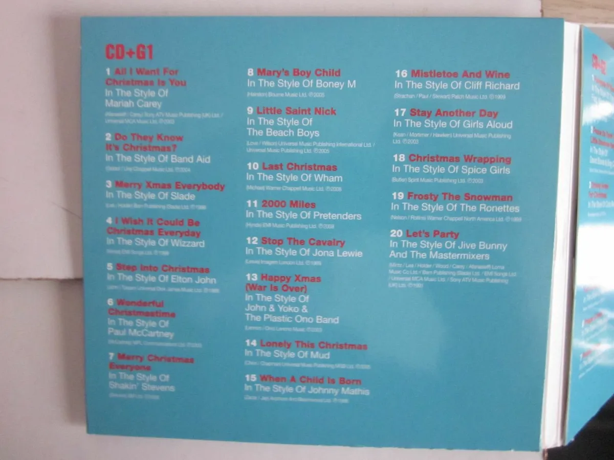 100 HitsPresents Christmas AudioCD Box Set Karoake - Image 4