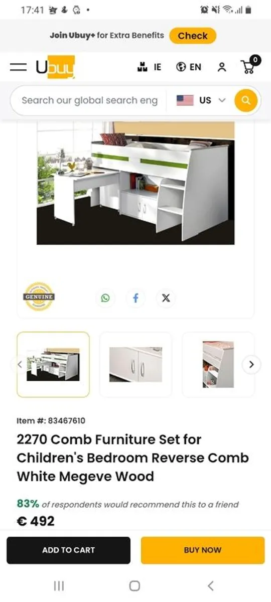 Childrens bed - Image 3