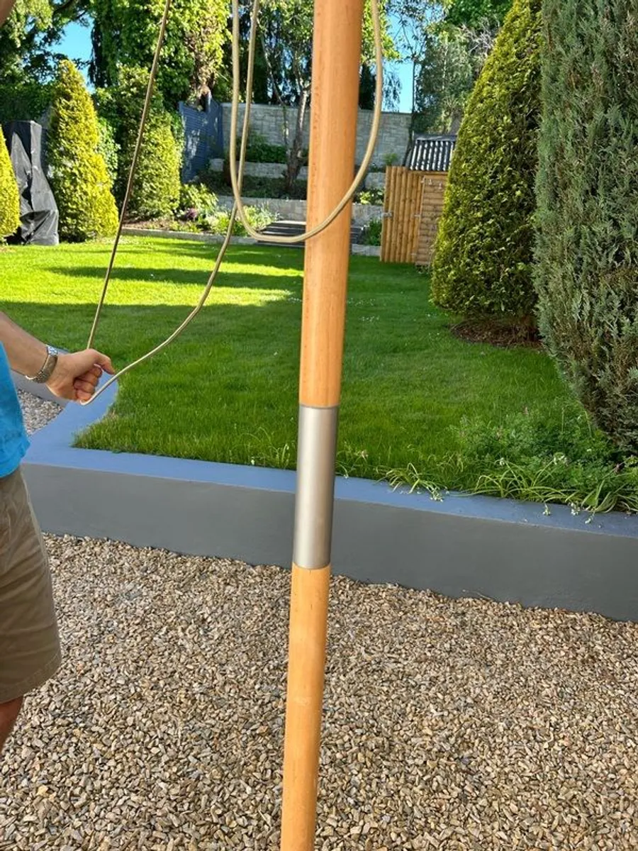 Garden Parasol & stone base - Image 4