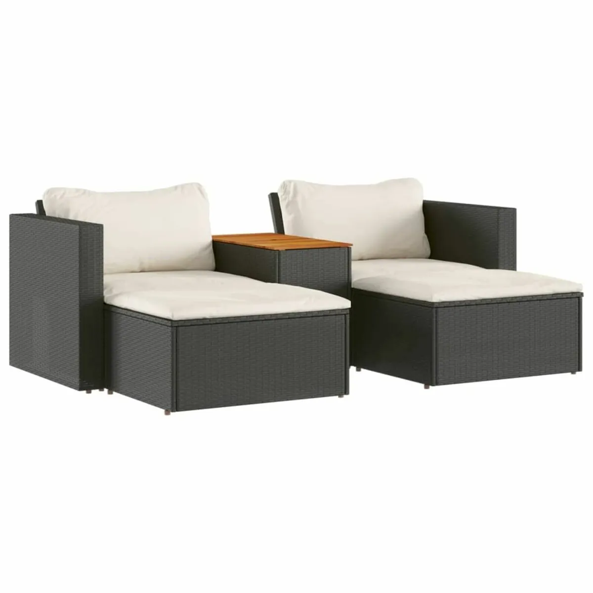 [Free P&P] New Garden Poly Rattan Sun Loungers - Image 2