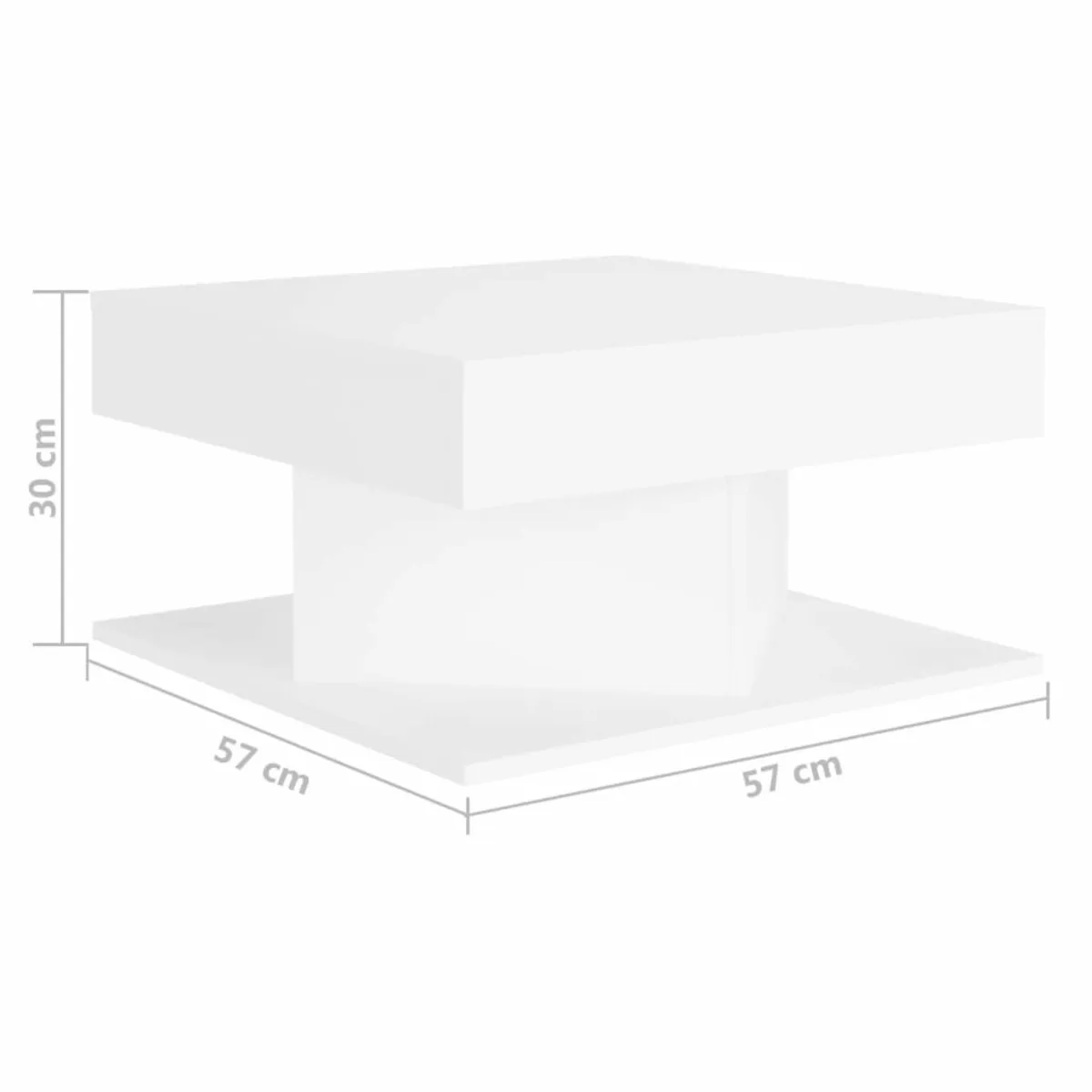 [Free P&P] New White Modern Coffee Table - Image 4