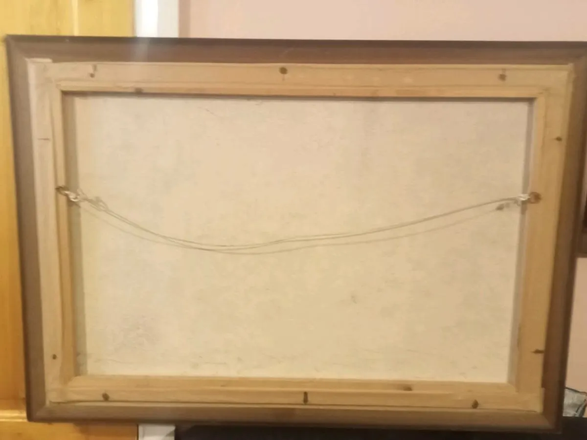 Large Still Life Framed Canvas Painting - Image 3