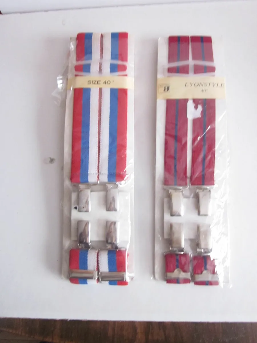 Two Pair of Lyonstyle Trouser Braces 40" - Image 1