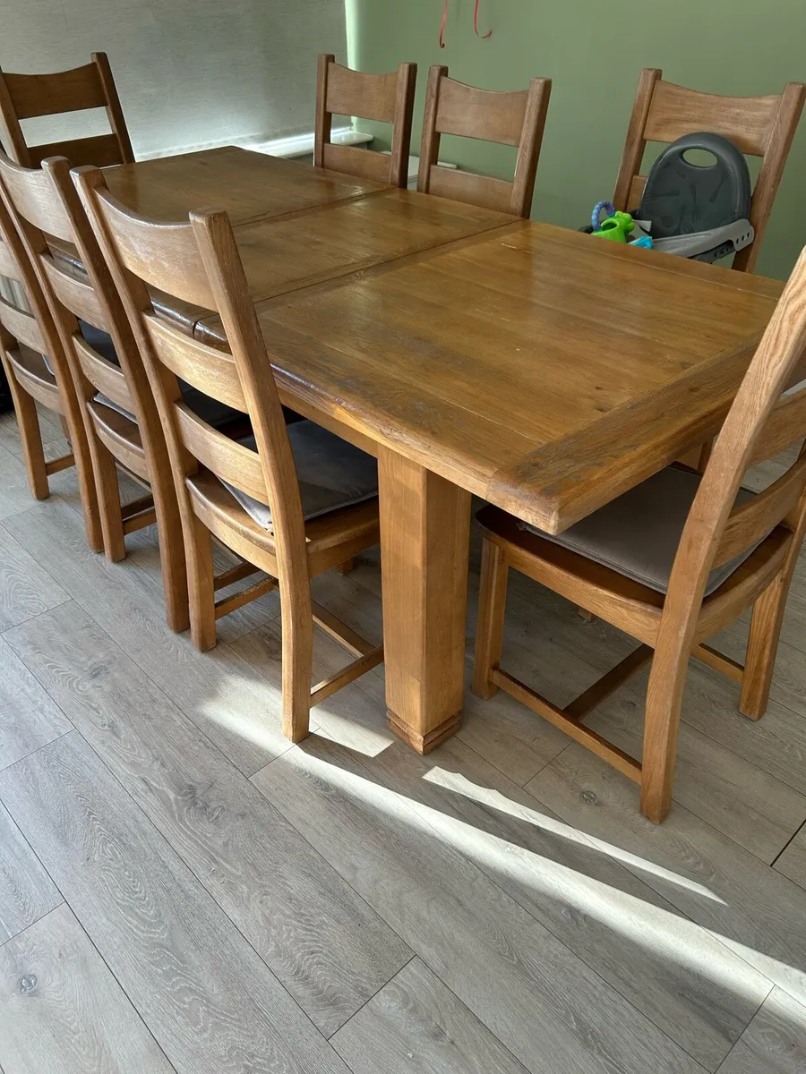 Kitchen/Dining Oak Table - Image 4