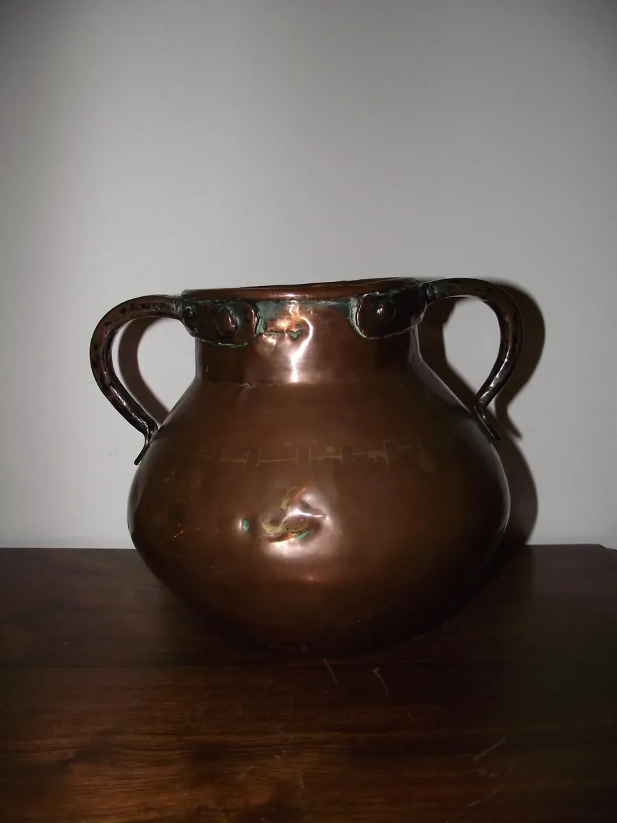 Antique Copper Jug - Image 1