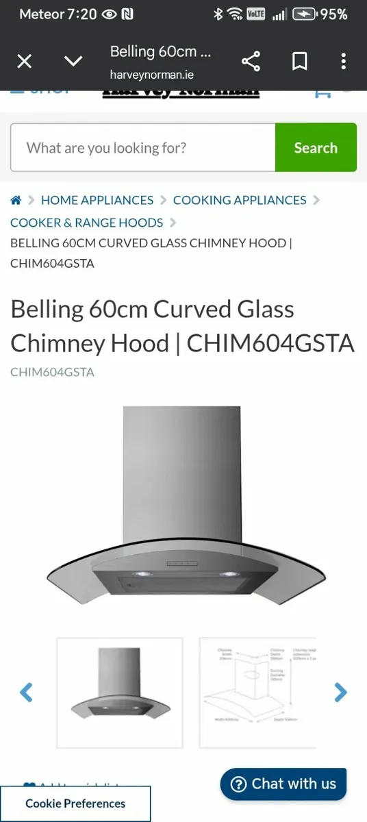 Cooker extractor fan - Image 3
