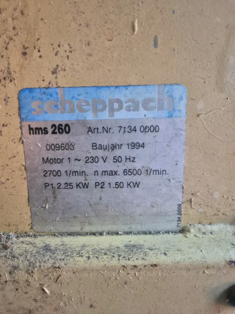 Scheppach jointer planer - Image 2