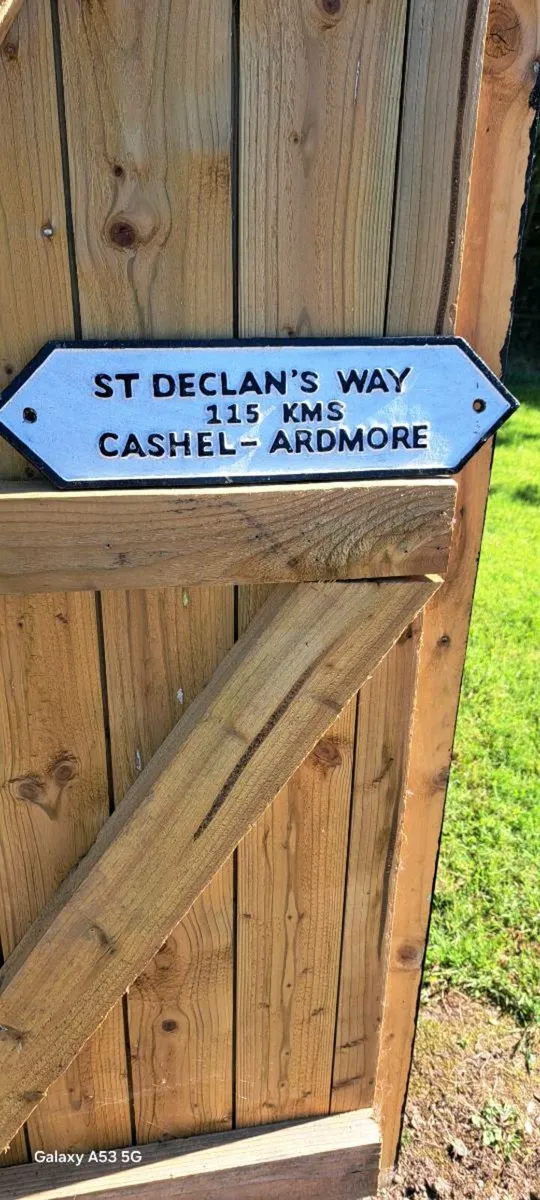 St declans  way  cast iron sign