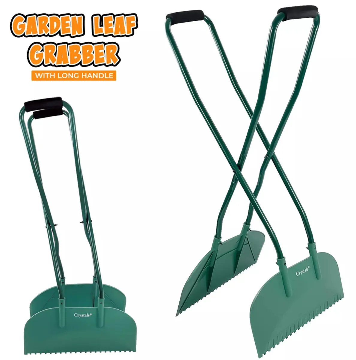 Long Handled Leaf Rake Leaves Grabber - Image 2