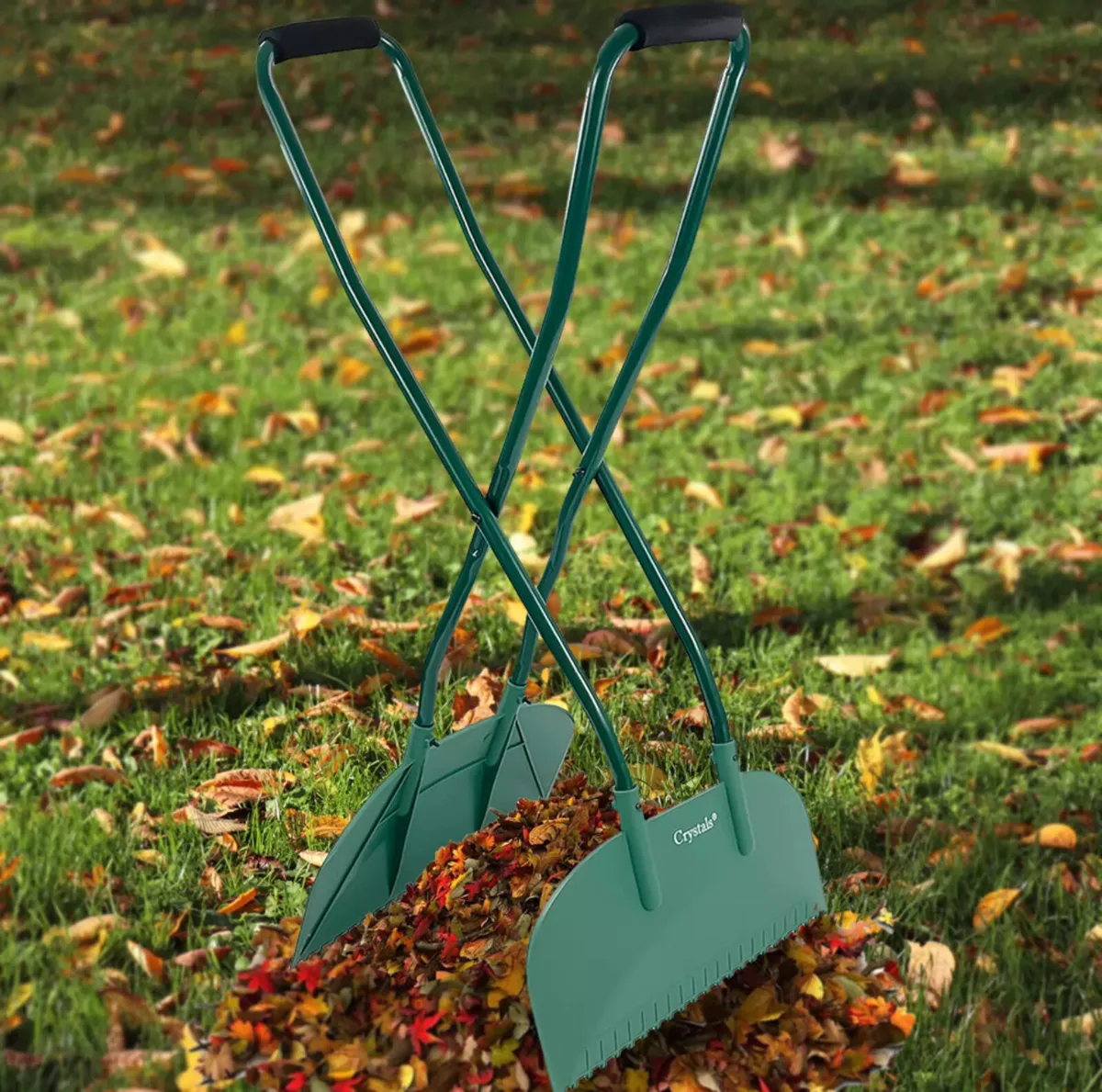 Long Handled Leaf Rake Leaves Grabber - Image 1