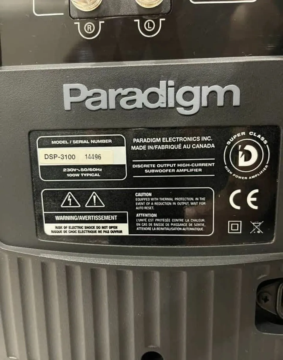 Paradigm DSP-3100 active subwoofer - Image 4