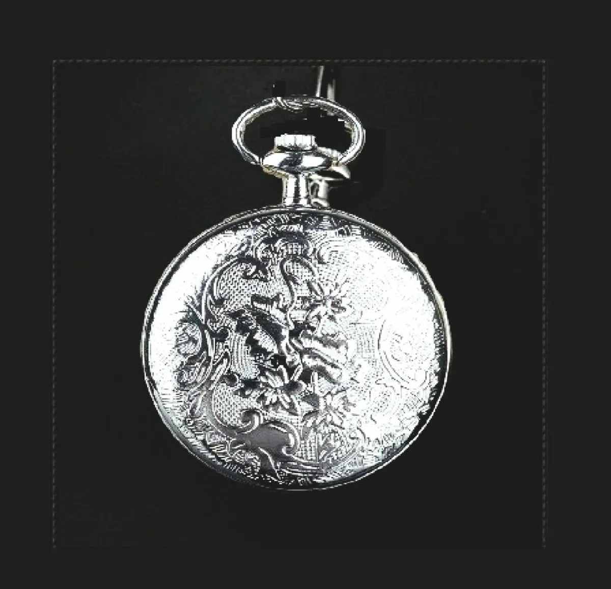 Large display pocket watch and chain, Free Post - Image 3