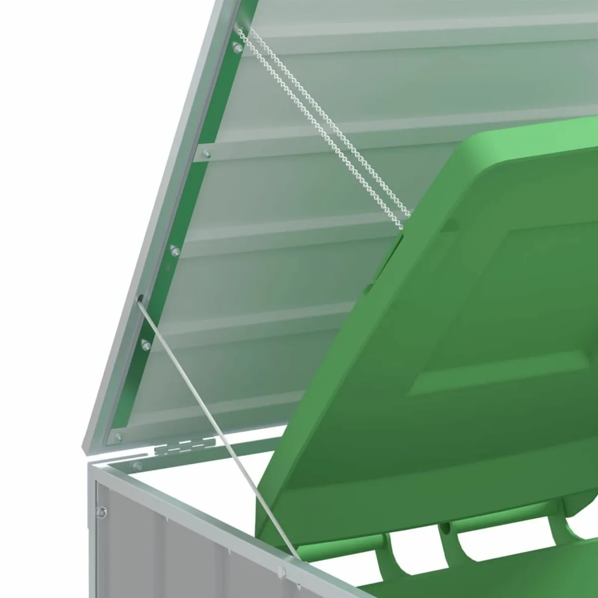[Free P&P] New Double Wheelie Bin Storage Grey - Image 4