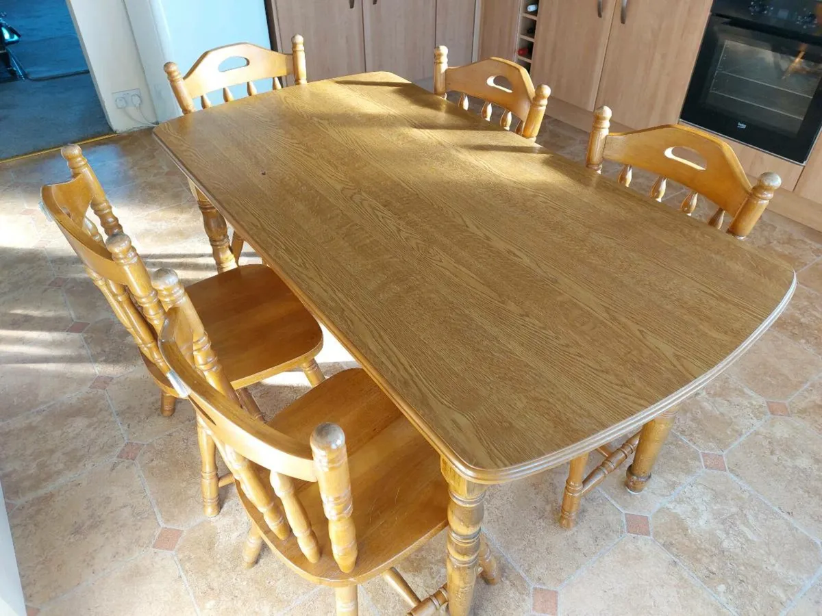 Dining Table with 5 Chairs - delivery available. - Image 3