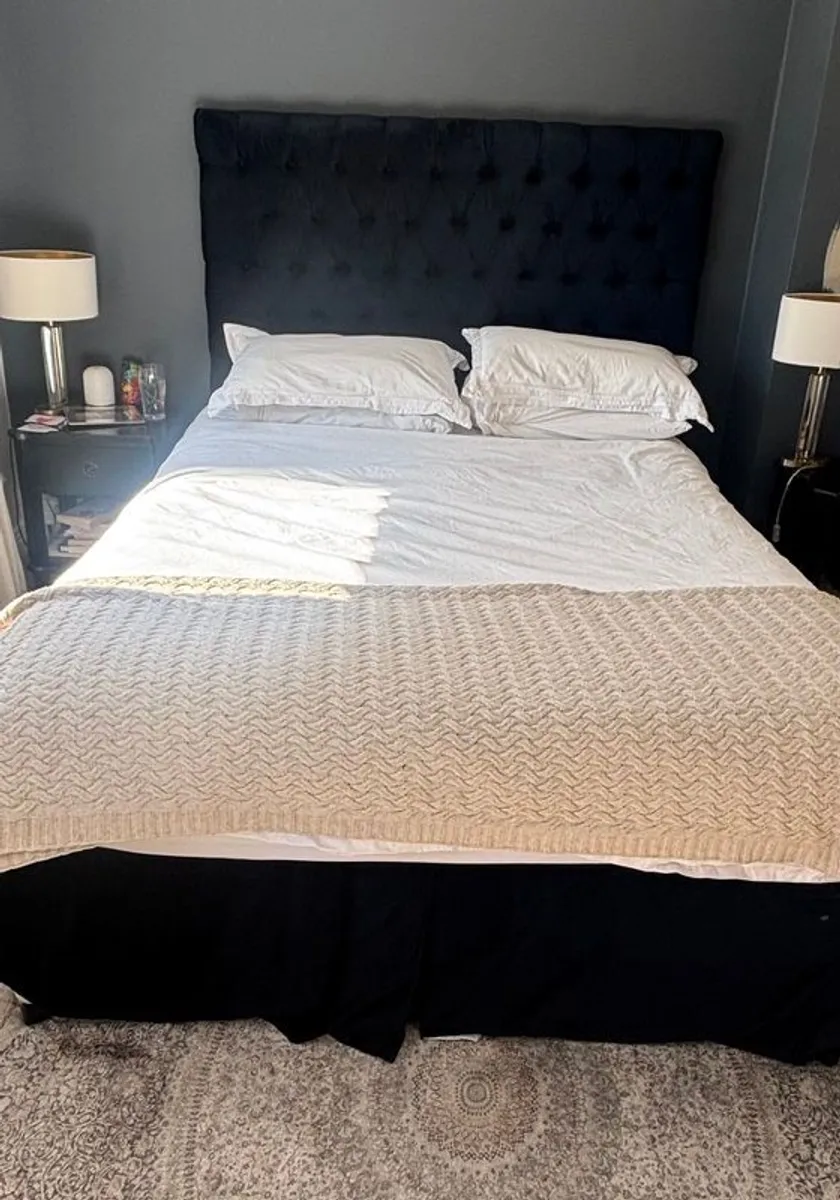 Headboard and bed skirt - Image 1