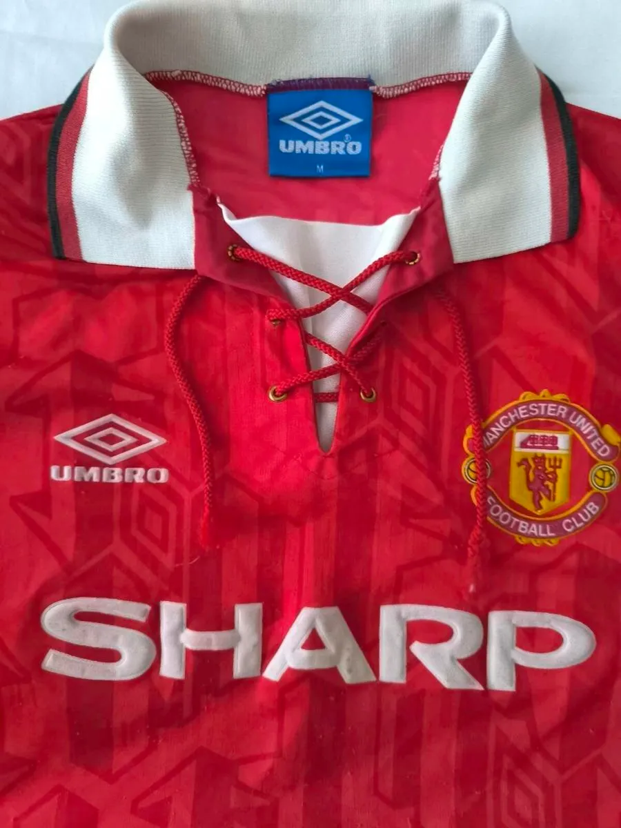 Manchester United 1992 - 1993 Home Jersey (M) - Image 2