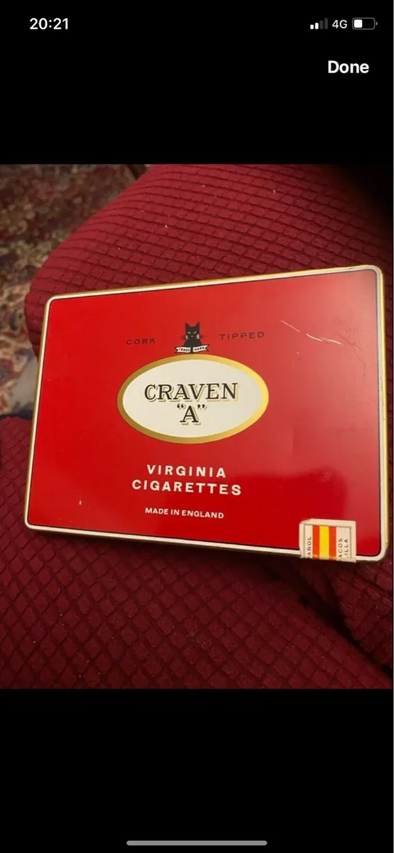Vintage ‘Craven A’ Metal Box - Image 1