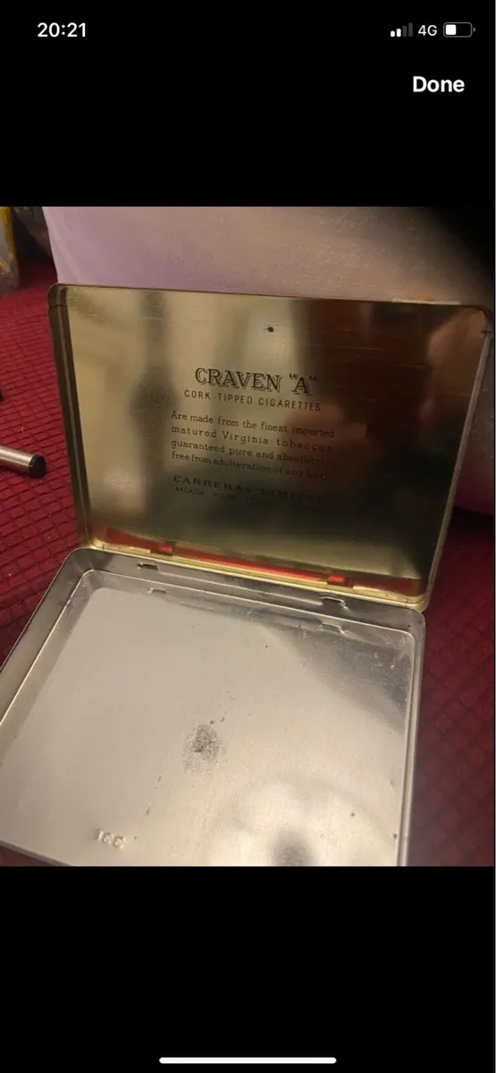 Vintage ‘Craven A’ Metal Box - Image 2