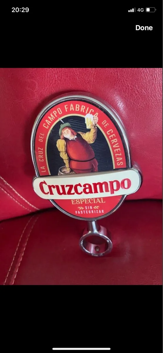 Rare Cruzcampo Bar Sign - Image 1