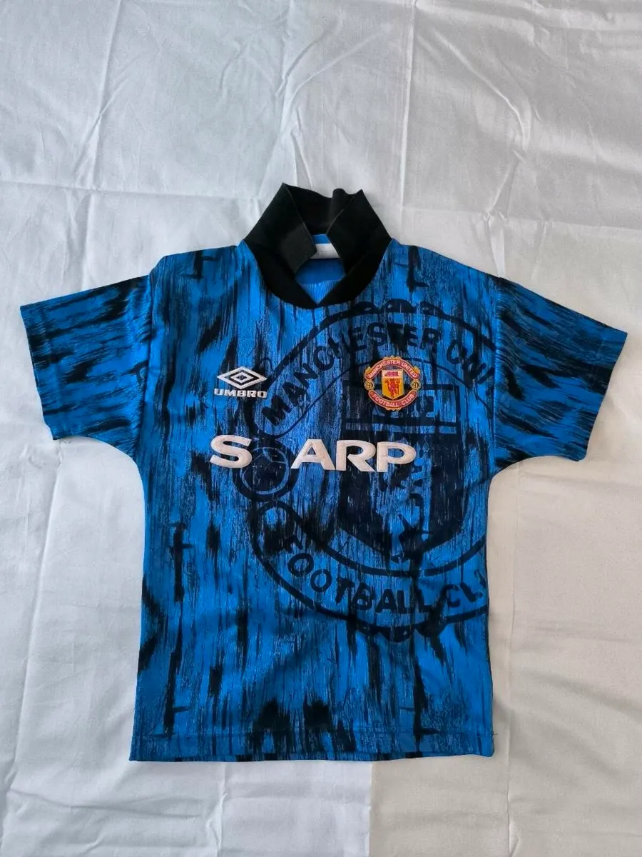 Manchester Utd Vintage Kids Jersey 92-93 - Image 1