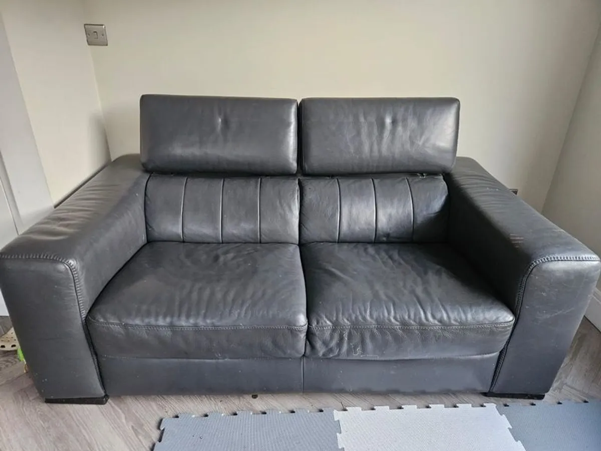Natuzzi Editions Leather Sofa - Image 2