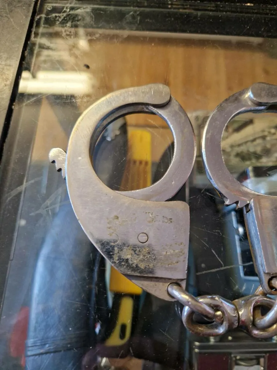 Vintage Police Handcuffs - Image 4