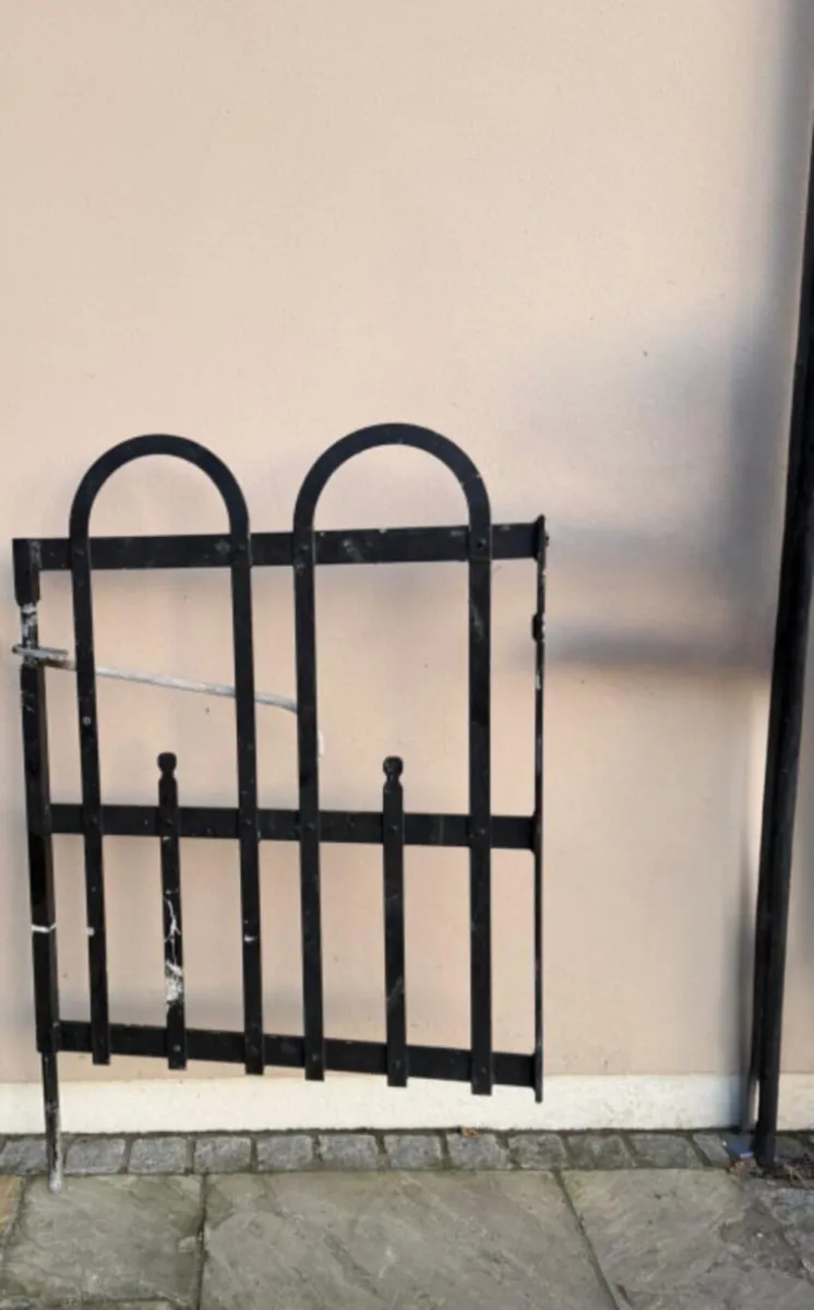 Black metal gate (measurements in photos) - Image 1