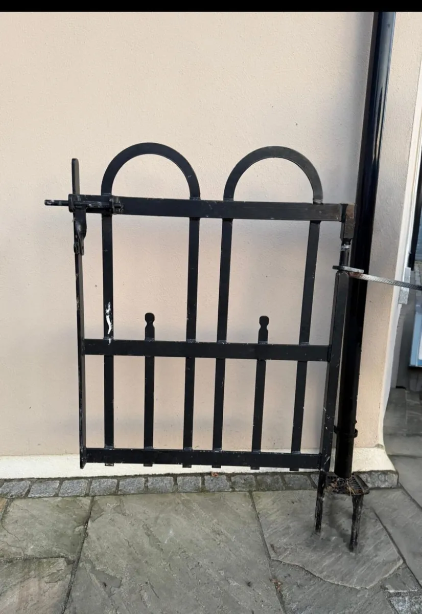 Black metal gate (measurements in photos) - Image 4