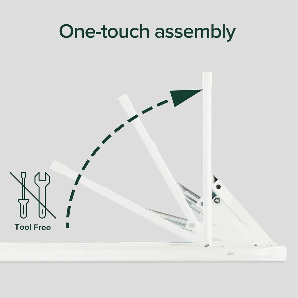 Single Bed frame 90x190cm storage - White - Image 2