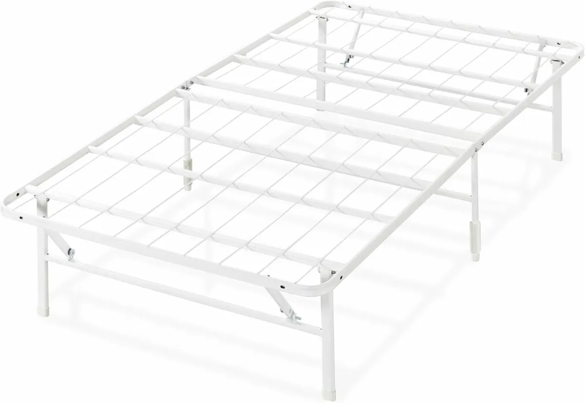 Single Bed frame 90x190cm storage - White - Image 3