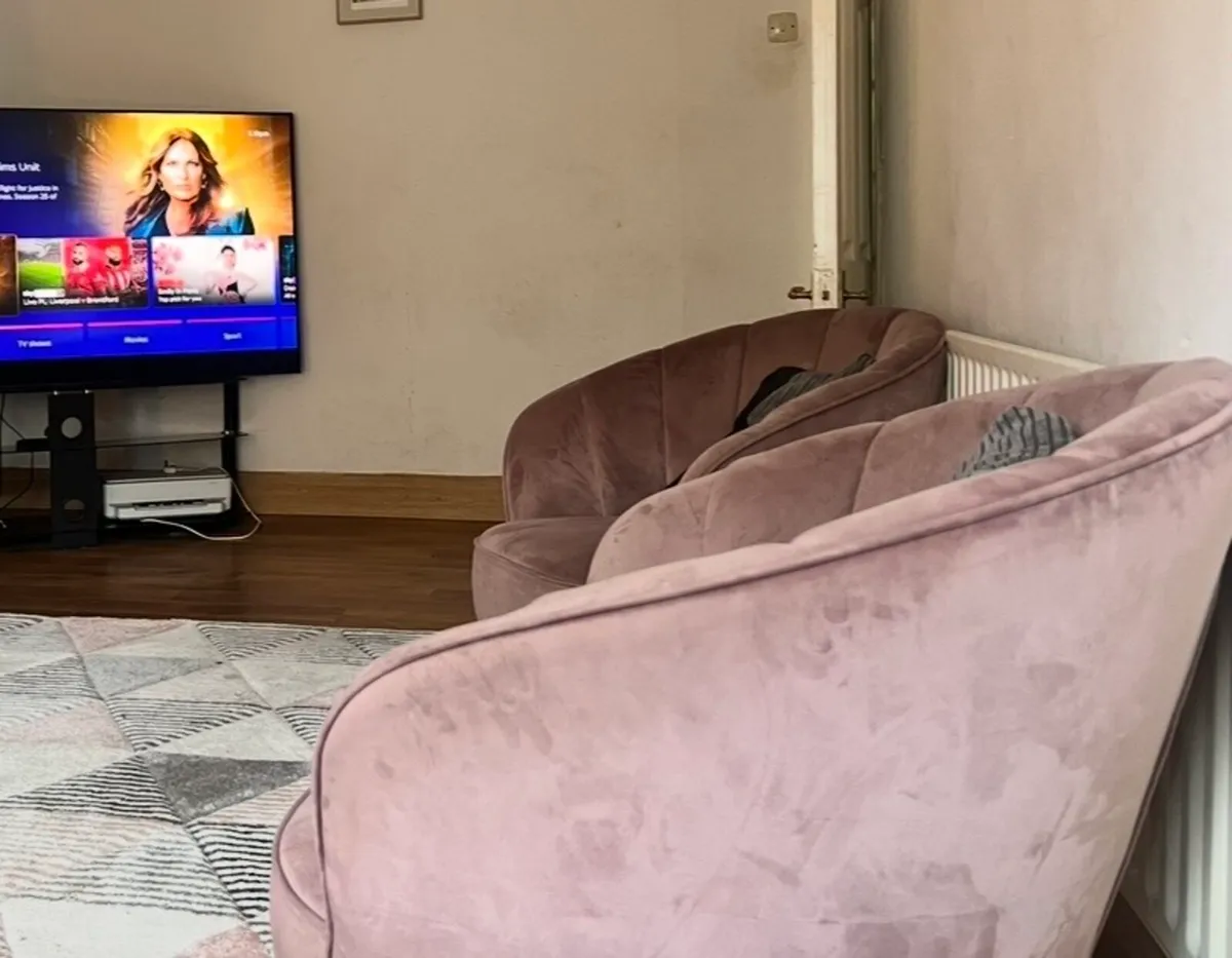 X2 Pink Accent Chairs - Image 1