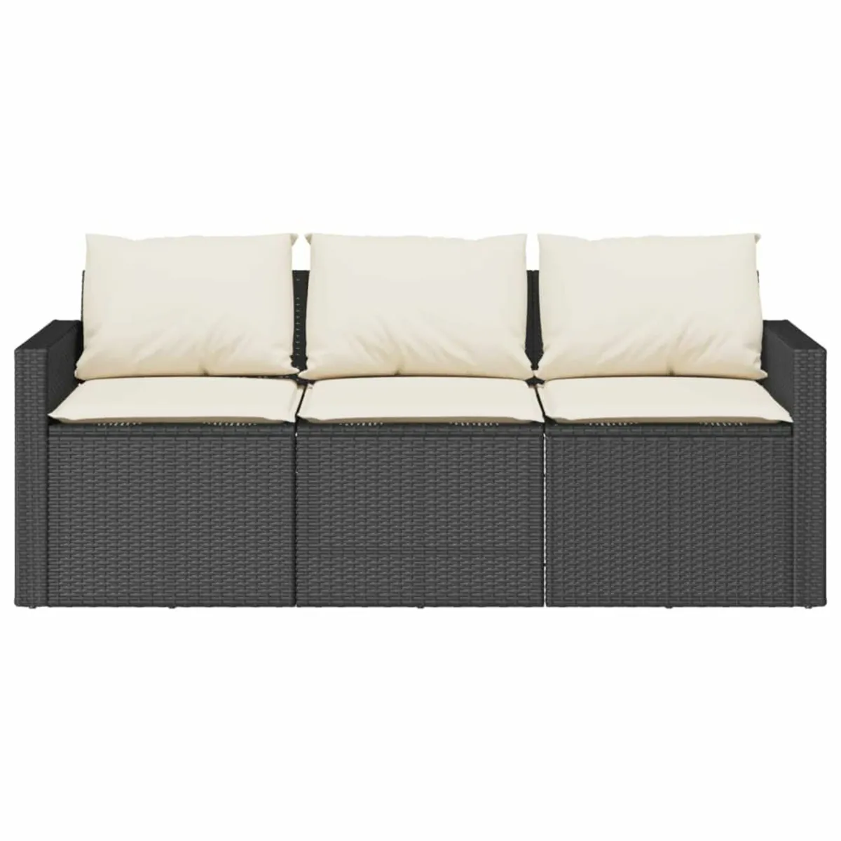 [Free P&P] New 3 Seater Poly Rattan Garden Sofa - Image 2