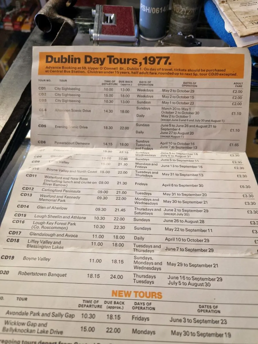 Vintage CIE Day Tours 1977 - Image 3