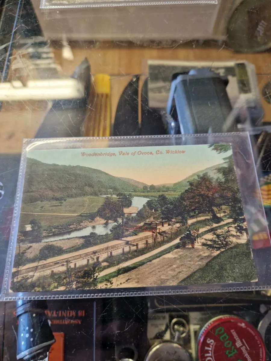Vintage Post Card Wooden Bridge and Vale of Avoca - Image 1