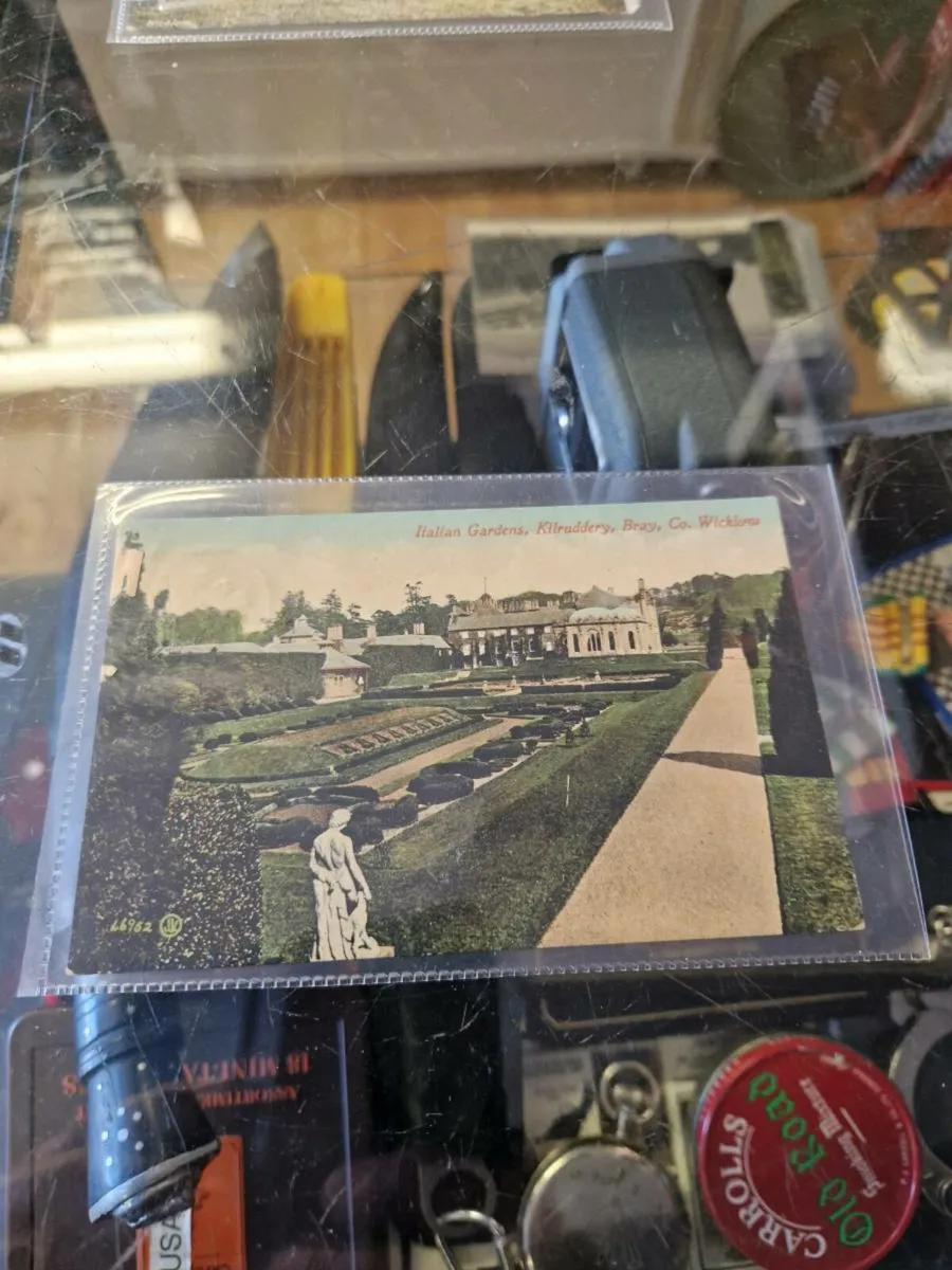 Vintage Post Card Italian Garden Kilruddery Bray - Image 1