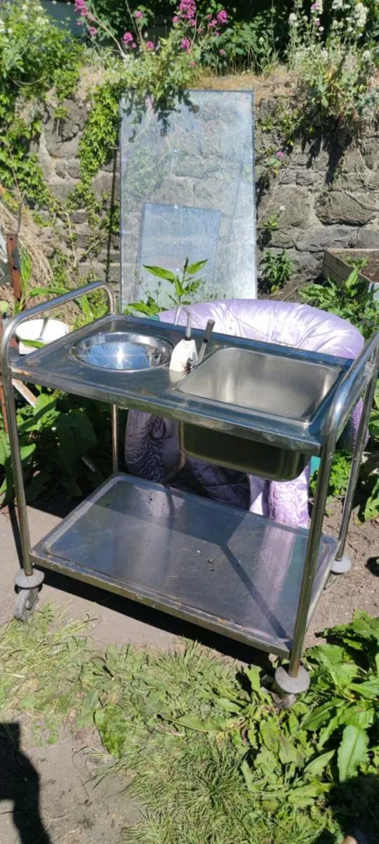 Portable double sink stainless steel - Image 2