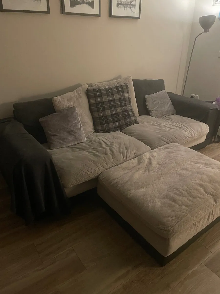 Couch & ottoman - Image 1