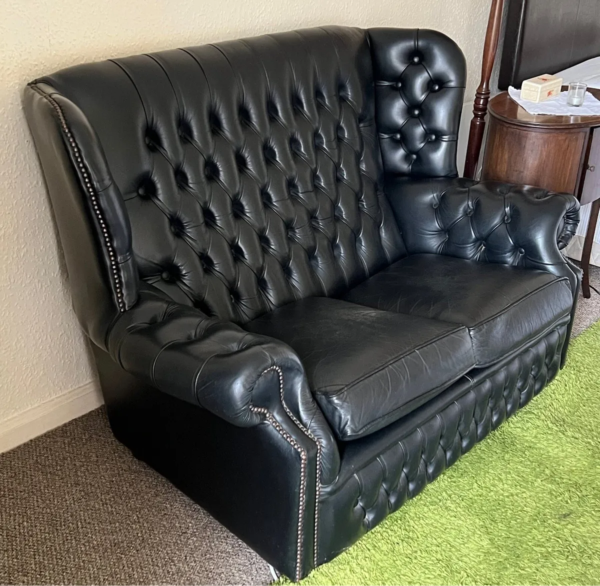 Small Chesterfield Sofa couch - Image 1