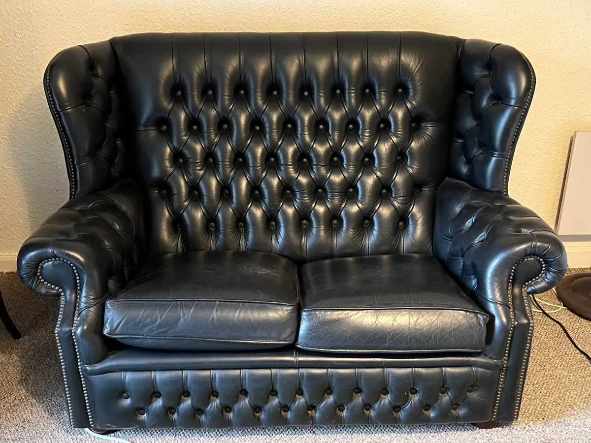 Small Chesterfield Sofa couch - Image 2