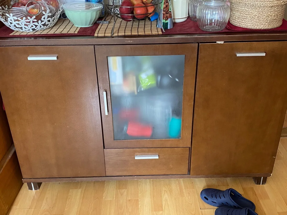 Brown food cabinet - Image 1