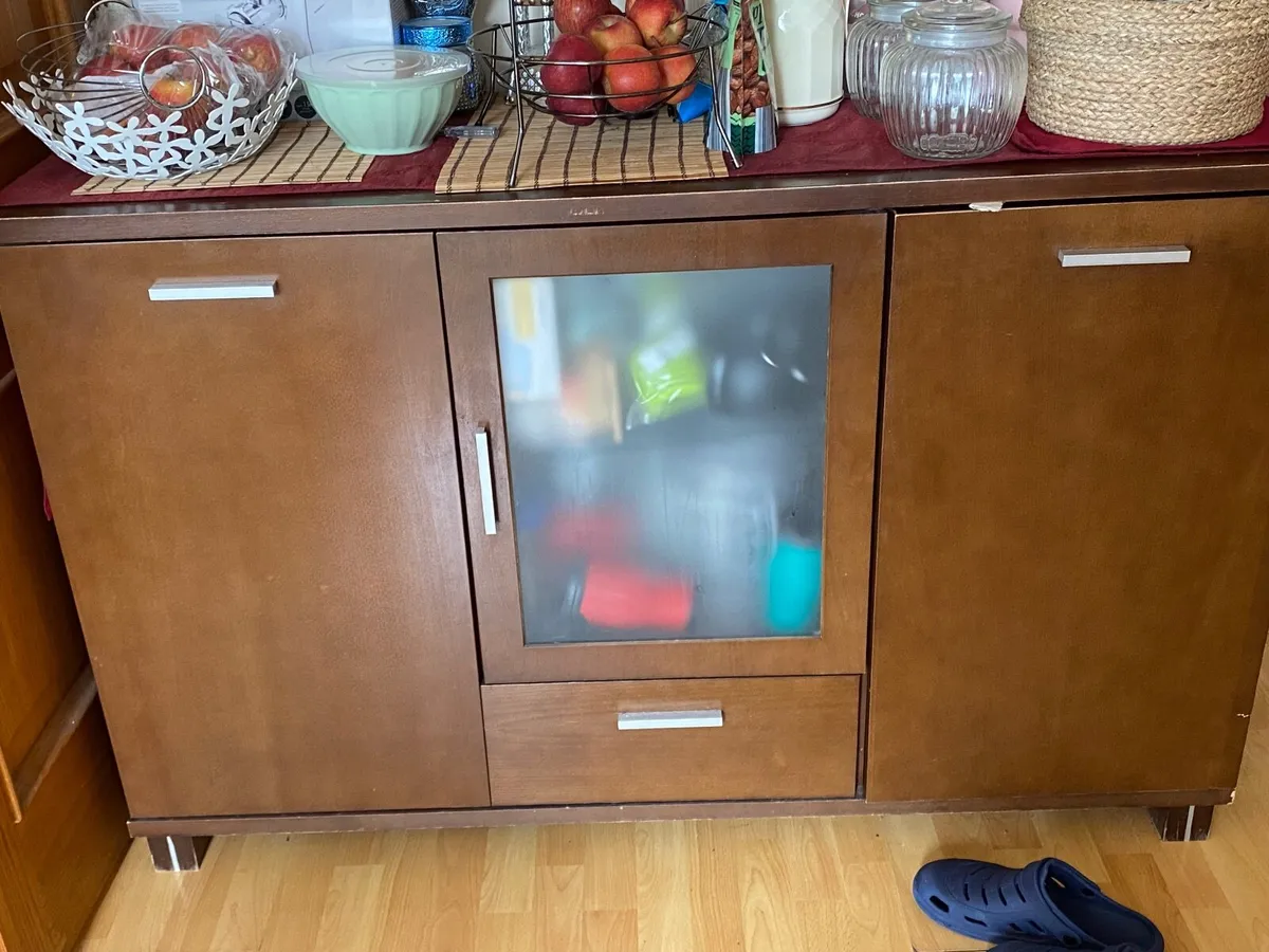 Brown food cabinet - Image 2