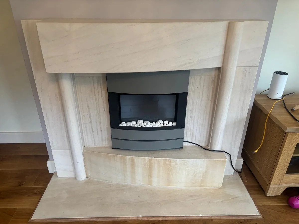 Cream Fireplace - Image 1